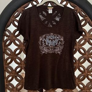"Lucky Mom" Burnout Tee